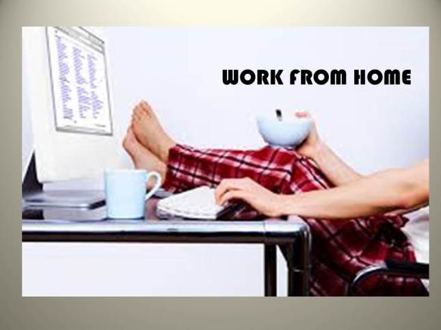 work from home desk &amp; pj's